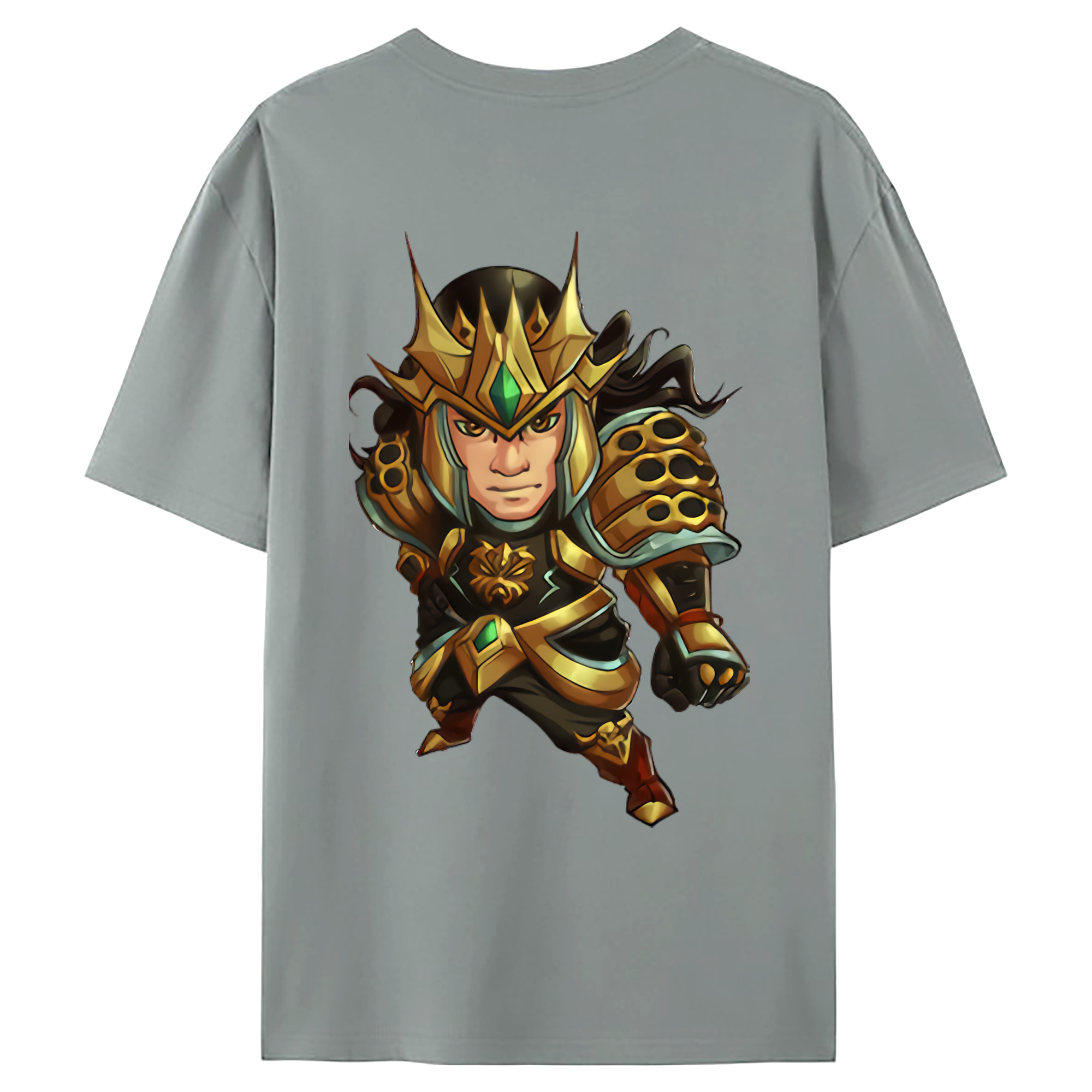 （画像用） リーグ・オブ・レジェンド League of Legends LOL 綿100％ メンズ半袖Tシャツ（バックプリント） 通気性